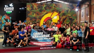 foto grupal Cross Challenge entrenamiento zona Fitness